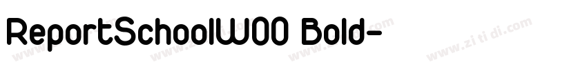 ReportSchoolW00 Bold字体转换